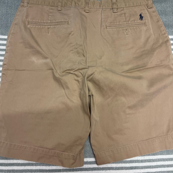 Ralph Lauren Polo 100% Cotton Khaki Chino Shorts‎ Size 34 - Picture 5 of 6